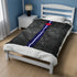 Grunge Leather Pride Flag Stripe Velveteen Plush Blanket
